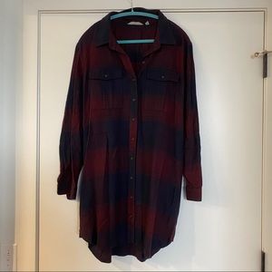 Athleta flannel dress, Size Extra Large